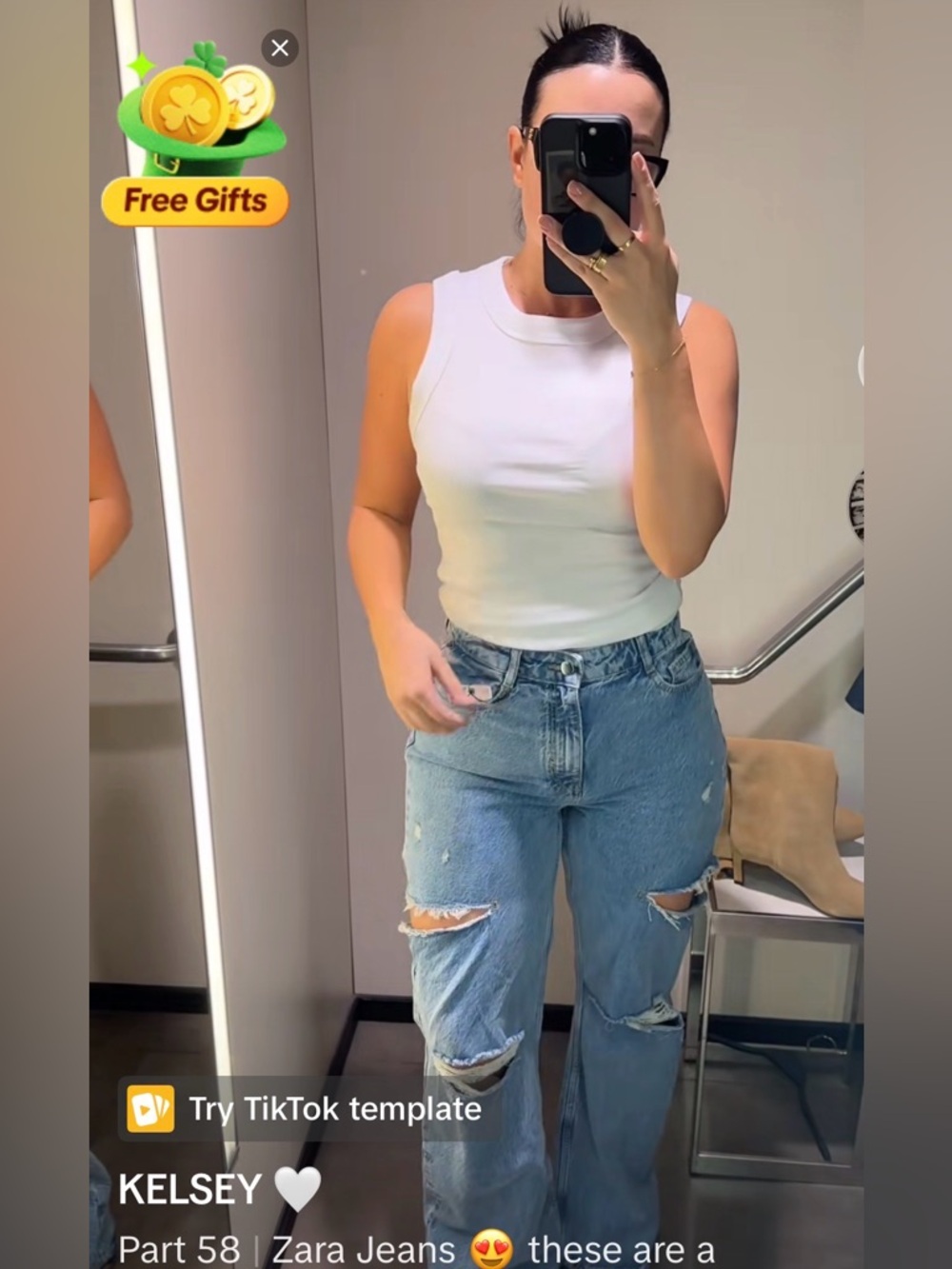 🔥🔥Zara Ripped Jeans - Picture 2 of 7